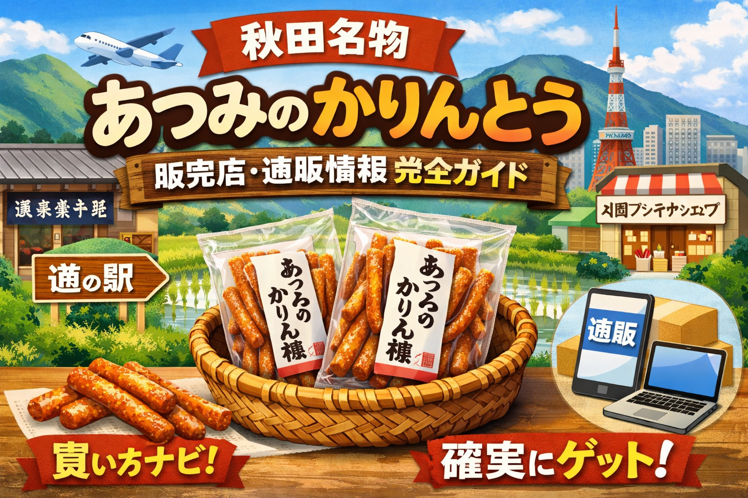 秋田名物「あつみのかりんとう」販売店・通販情報完全ガイド